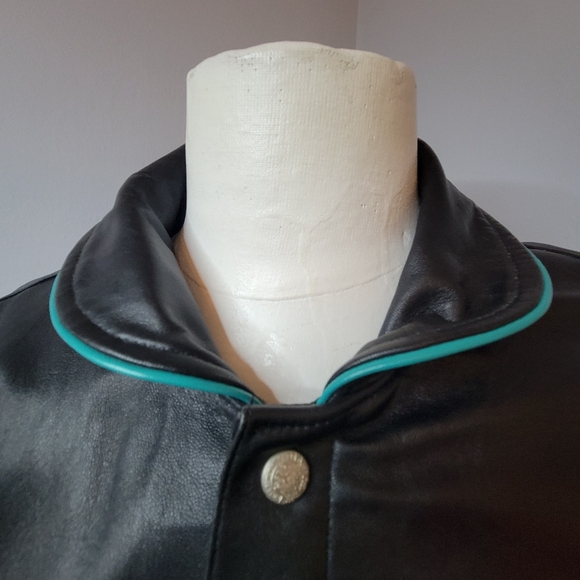 VTG Daytona Bike Week Jeff Hamilton 96 Biker Ball Leather Bomber Jacket Mens XL - Picture 10 of 17